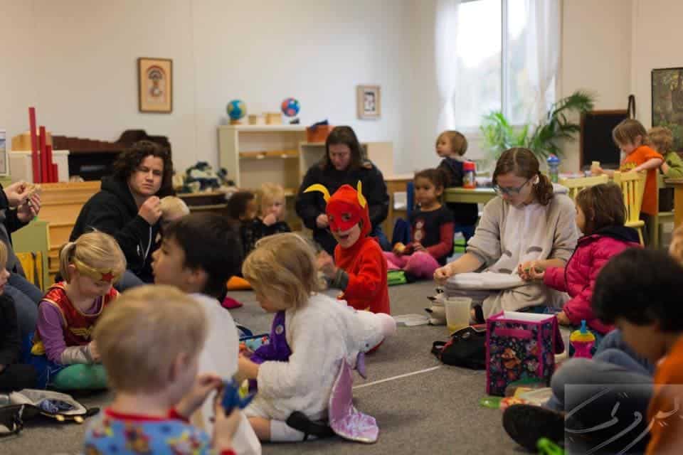 Children in costumes
