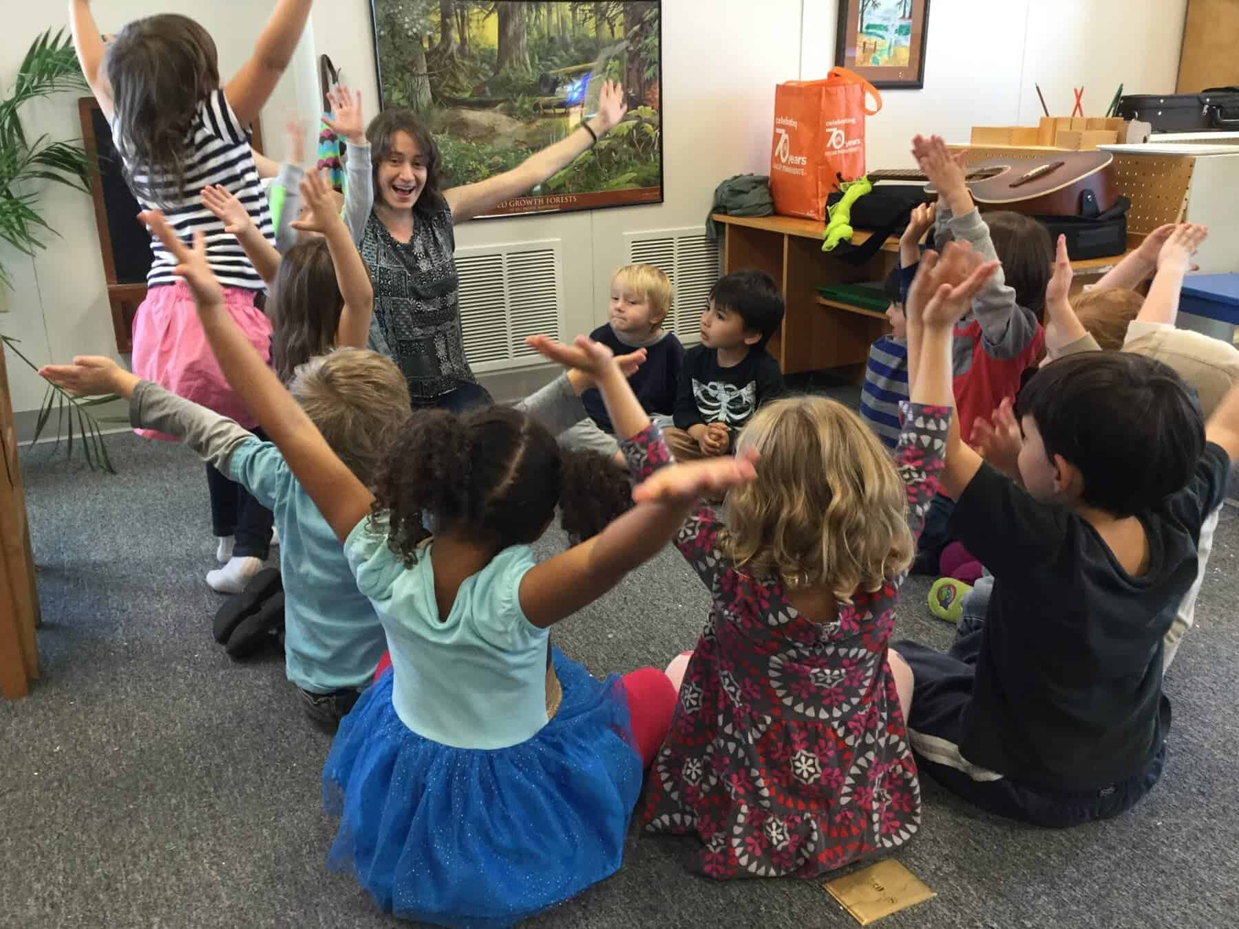 Children at Frog Song Preschool