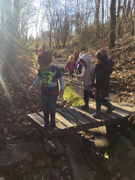 Kids on a nature walk
