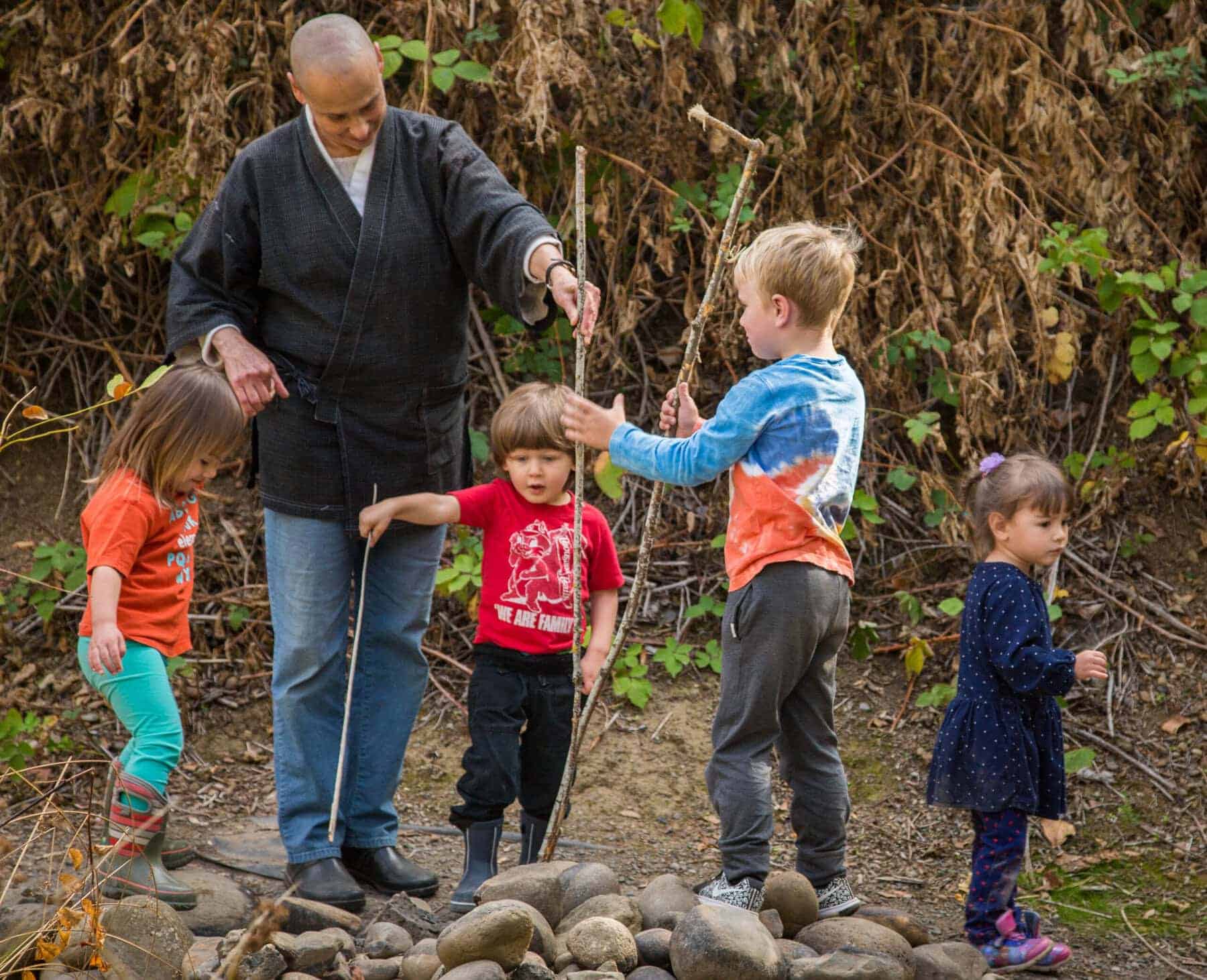 Kids playing outside