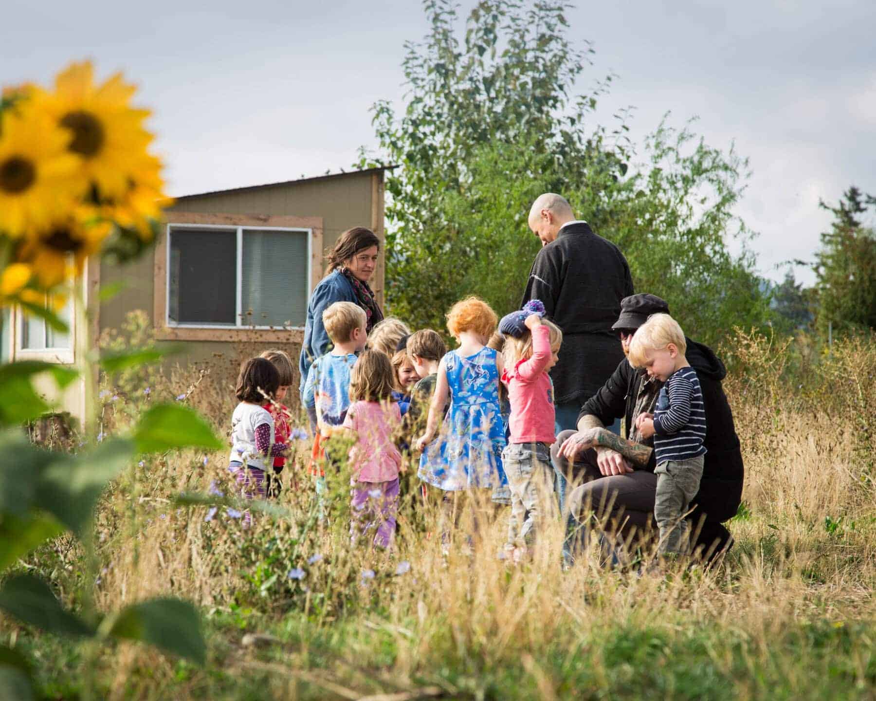 Children Exploring on Dharma Rain Zen Center Grounds