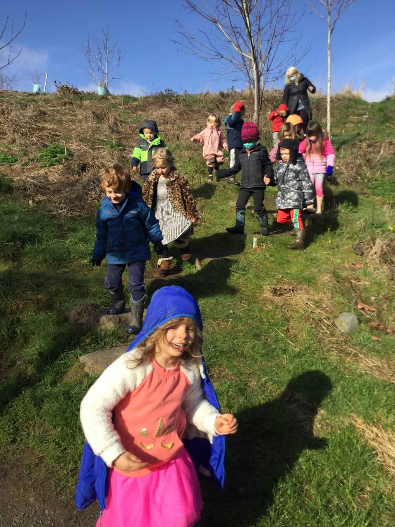 Children at Frog Song Preschool